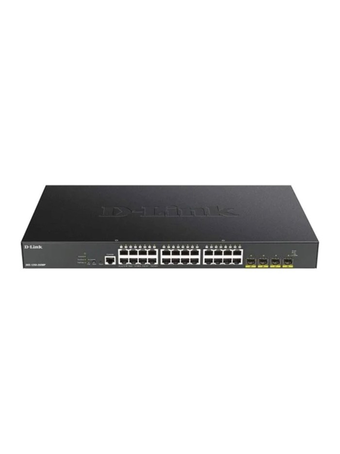 Switch d - link 29 puertos semigestionable 24 puertos gigabit ethernet 4 puertos sfp+ 1 puerto consola Switch d - link 29 puertos semigestionable 24 puertos gigabit ethernet 4 puertos sfp+ 1 puerto consola