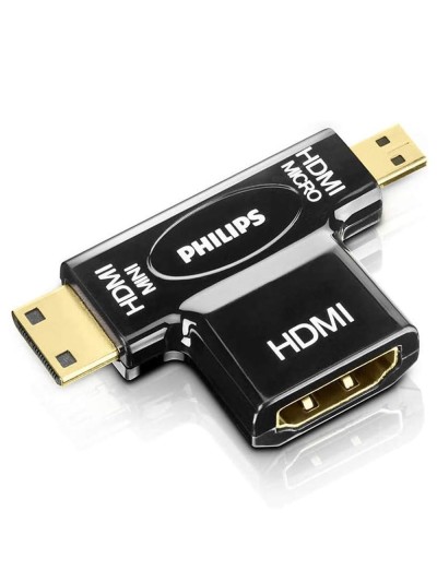 Adaptador philips swv2429w hdmi - micro hdmi - mini hdmi