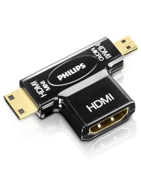 Adaptador philips swv2429w hdmi - micro hdmi - mini hdmi