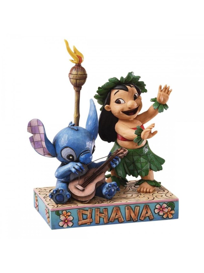 Figura enesco disney lilo y stitch con guitarra hawaiana Figura enesco disney lilo y stitch con guitarra hawaiana