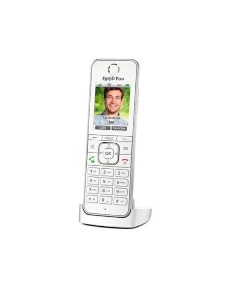 Telefono inalambrico dect digital fritz! c6 blanco - pantalla color - manos libres