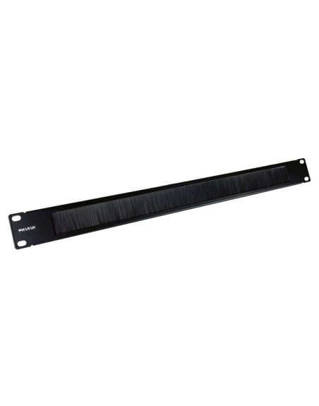 Guia de cable con cepillo phasak para rack 19 pulgadas