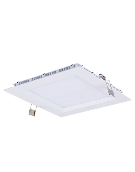 Downlight led silver electronics gort cuadrado y empotrable 1300 - 18w - 6000k blanco