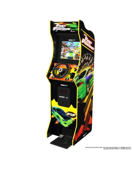 Maquina recreativa arcade 1 up deluxe racing - the fast & the furious