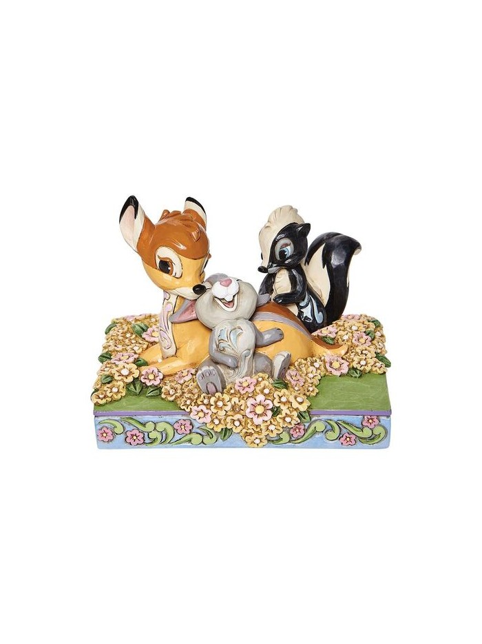Figura enesco disney bambi y amigos entre flores Figura enesco disney bambi y amigos entre flores