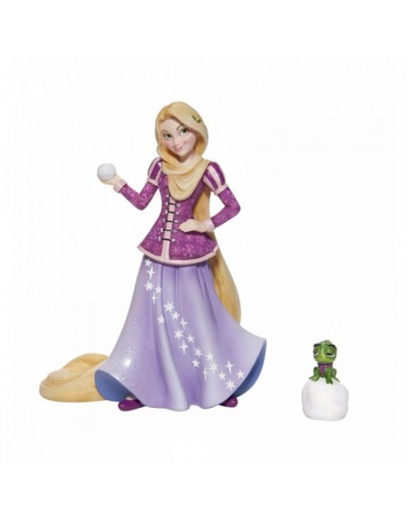 Figura enesco disney enredados rapunzel y pascal edicion navideña
