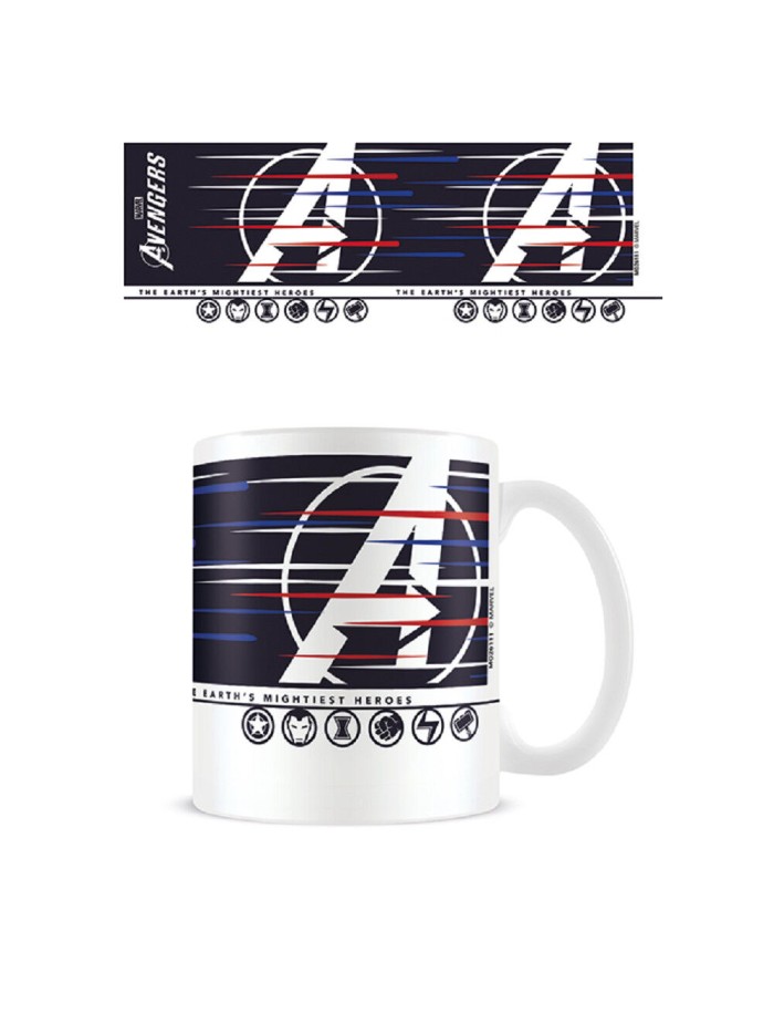 Taza de desayuno pyramid marvel avengers los vengadores logo Taza de desayuno pyramid marvel avengers los vengadores logo
