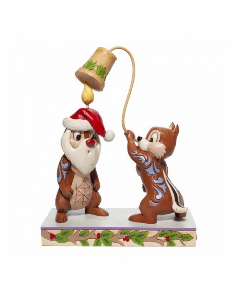 Figura enesco disney chip & dale version navideña