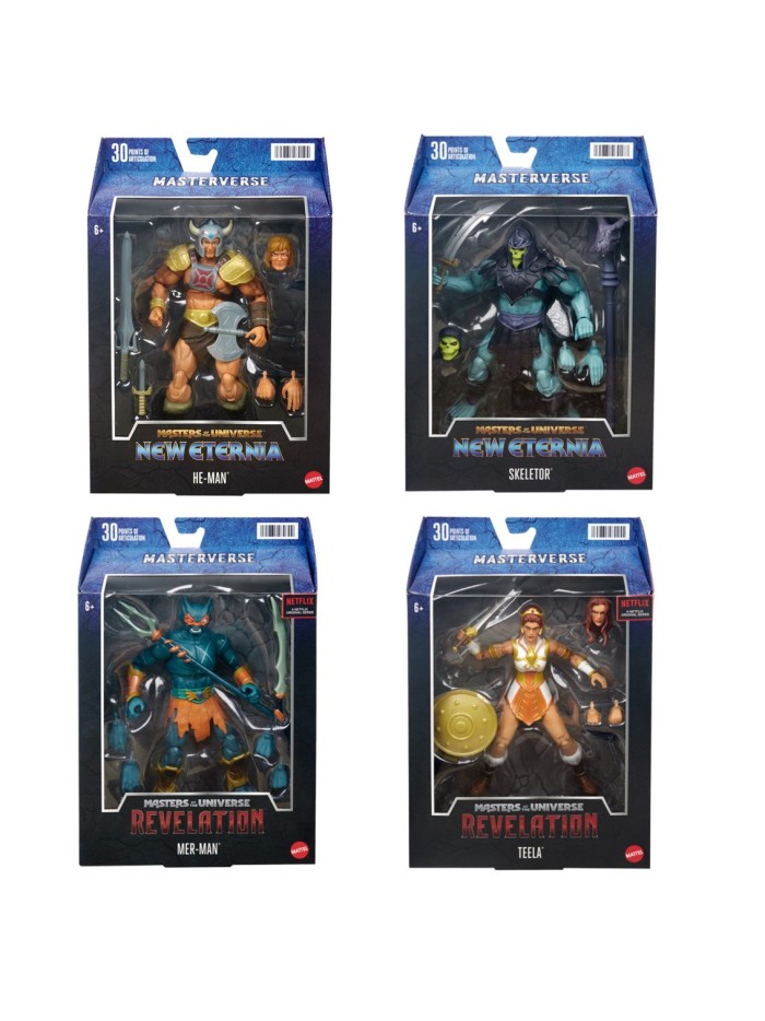 Surtido figuras mattel masters of the universe 6 unidades Surtido figuras mattel masters of the universe 6 unidades