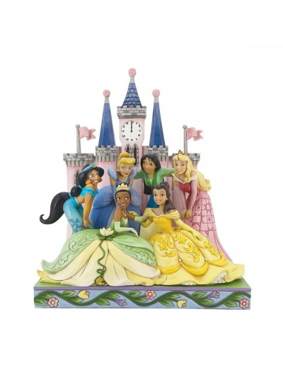 Figura decorativa eneso disney princesas en castillo