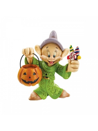 Figura enesco disney blancanieves y los siente enanitos mudito truco o trato