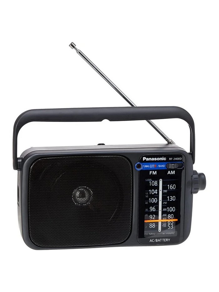 Radio panasonic rf - 2400deg - k altavoz entrada auriculares color negro Radio panasonic rf - 2400deg - k altavoz entrada auriculares color negro