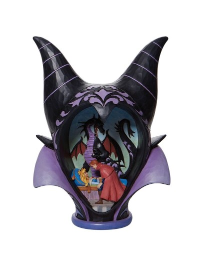 Figura enesco disney diorama la bella durmiente malefica style