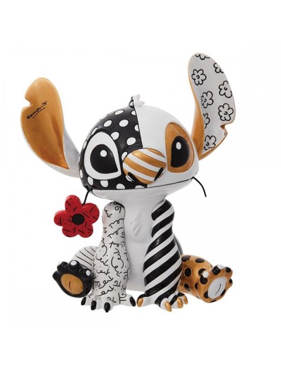 Figura decorativa enesco disney stitch flor en la boca