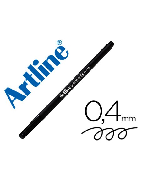 Rotulador artline supreme epfs200 fine liner punta de fibra negro 0,4 mm