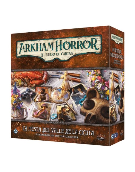 Juego de mesa arkham horror lcg la fiesta del valle de la cicuta expansion investigadores edad recomendada 14 años