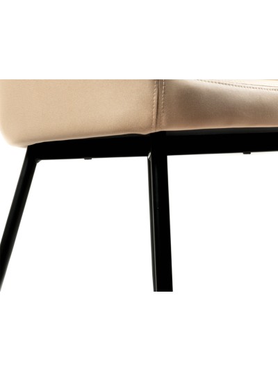 Silla q-connect confidente siemione base metalica alt max 820 anc 570 prof 580 color marron arena