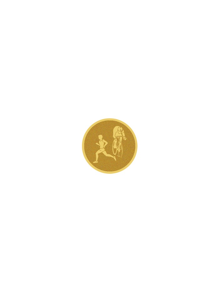 25/26 DISCO DORADO AUTOADHESIVA DUATHLON Ø 2,5 CM
