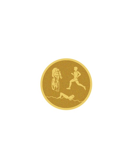 25/26 DISCO DORADO AUTOADHESIVA TRIAHLON Ø 2,5 CM
