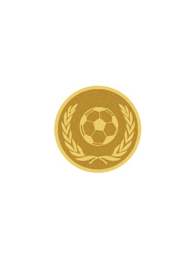 25/26 DISCO DORADO AUTOADHESIVA FUTBOL Ø 2,5 CM