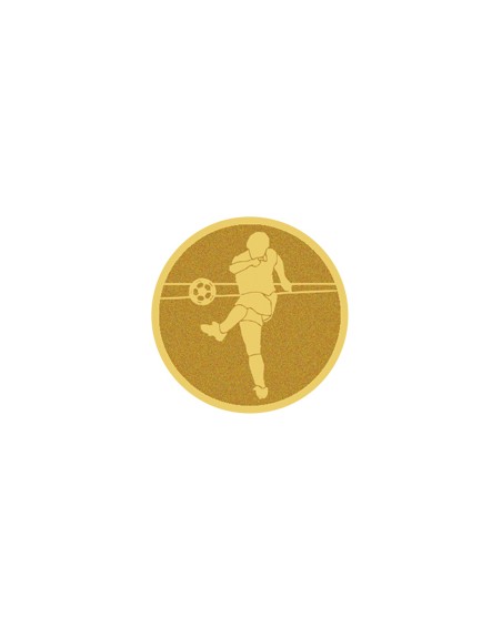 25/26 DISCO DORADO AUTOADHESIVA FUTBOL Ø 2,5 CM