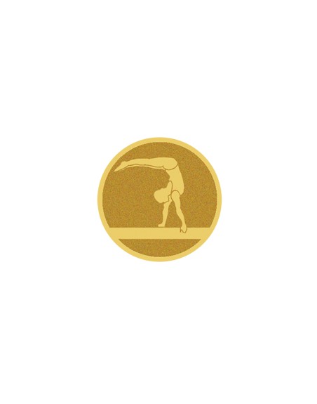25/26 DISCO DORADO AUTOADHESIVA GIMNASIA Ø 2,5 CM
