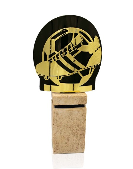 26/25 TROFEO METAL FUTBOL ORO