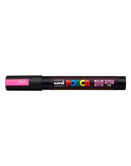 Rotulador uni posca pc-5m marcador de pintura punta conica 1,8-2,5 mm rosa fluor