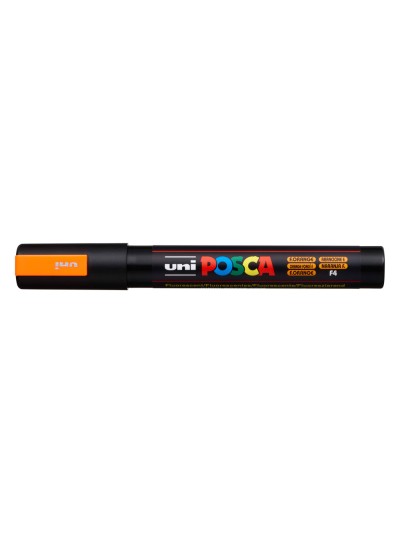 Rotulador uni posca pc-5m marcador de pintura punta conica 1,8-2,5 mm naranja fluor