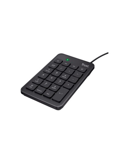 Teclado numerico trust xalas numpad con cable longitud 145 cm usb 2.0 color negro