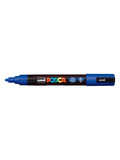 Rotulador uni posca pc-5m marcador de pintura punta conica 1,8-2,5 mm azul