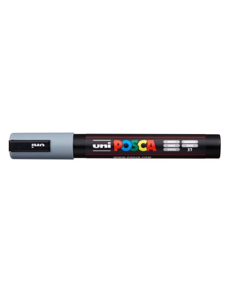 Rotulador uni posca pc-5m gris