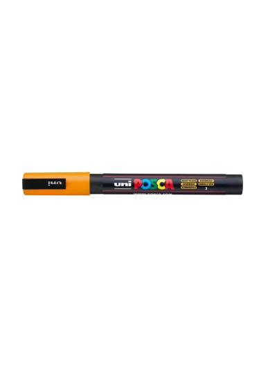Rotulador uni posca pc-3m naranja medio