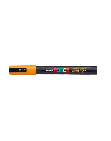 Rotulador uni posca pc-3m naranja medio