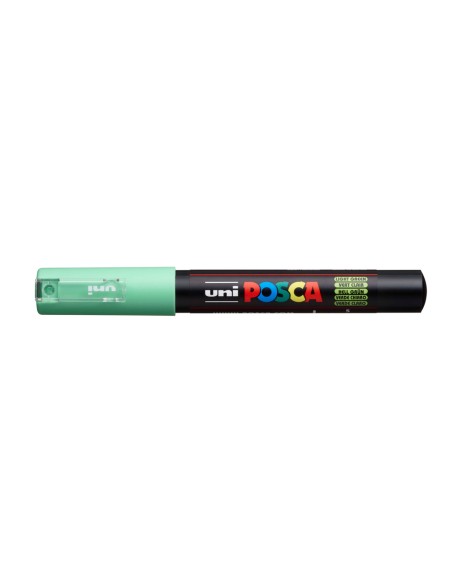 Rotulador uni posca 0,7 mm pc-1m verde claro
