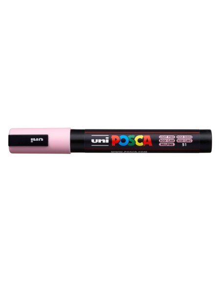 Rotulador uni posca pc-5m marcador de pintura punta conica 1,8-2,5 mm rosa claro