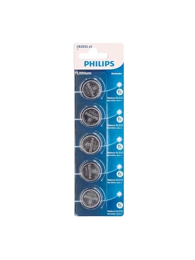 Philips pila botón litio cr2032 3v blister 5ud