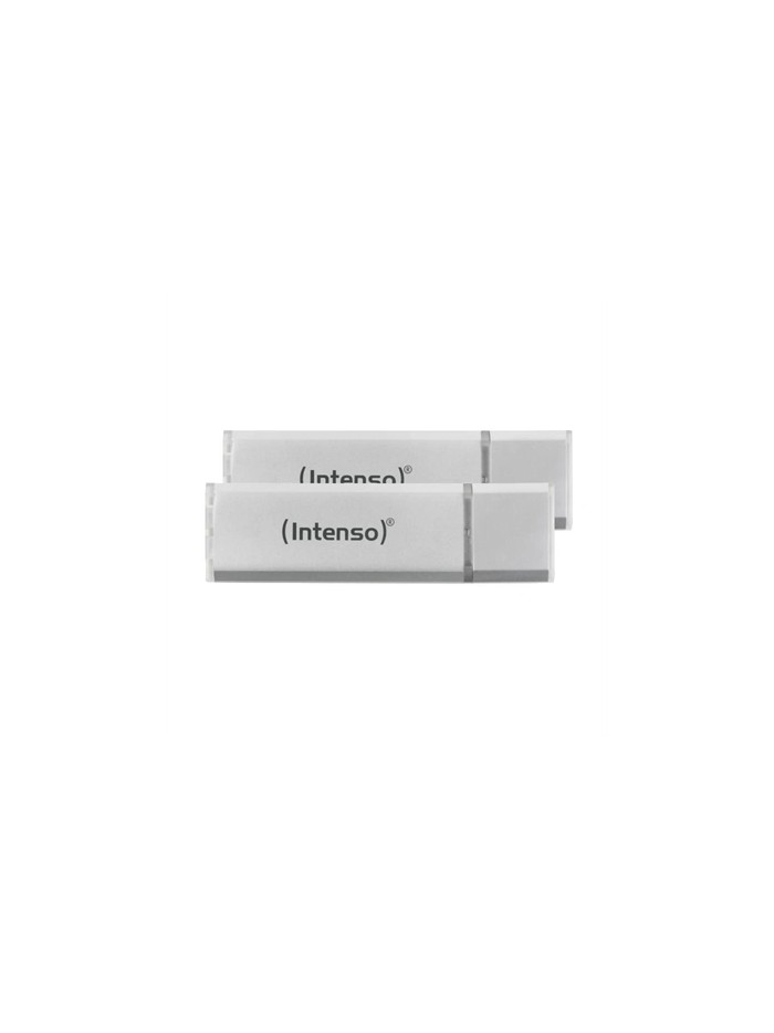 Memoria usb 3.2 intenso ultra 64gb pack 2 unidades aluminio Memoria usb 3.2 intenso ultra 64gb pack 2 unidades aluminio