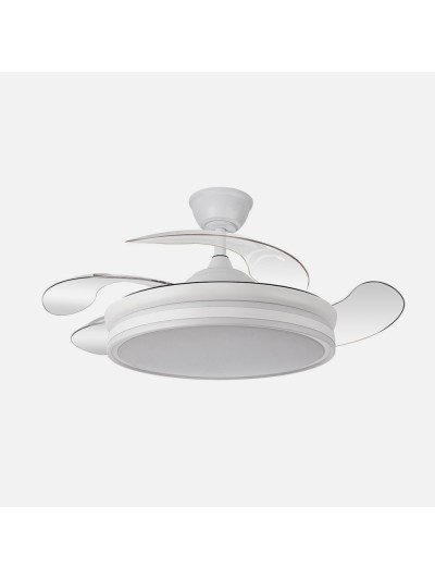 Ventilador bayomo 59w 6890lm blanco 4 aspas desp. 32 - 47x55 - 108 d.3 color.motor dc.remoto