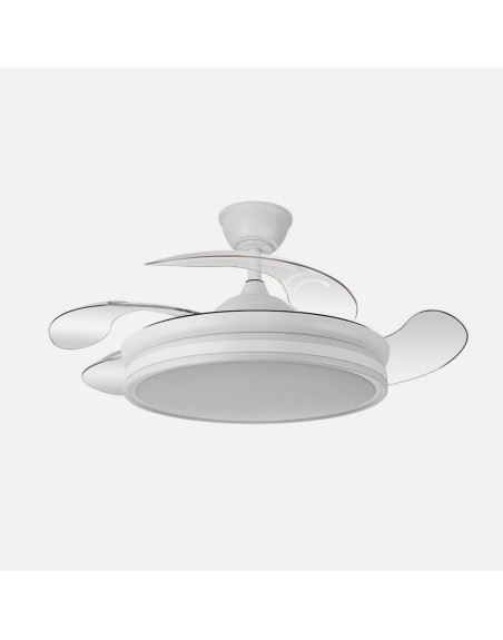Ventilador bayomo 59w 6890lm blanco 4 aspas desp. 32 - 47x55 - 108 d.3 color.motor dc.remoto