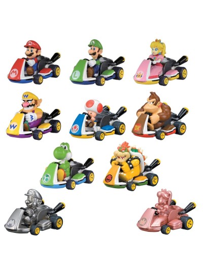 Vehículo mario kart retrofriccion 1 unidad aleatoria