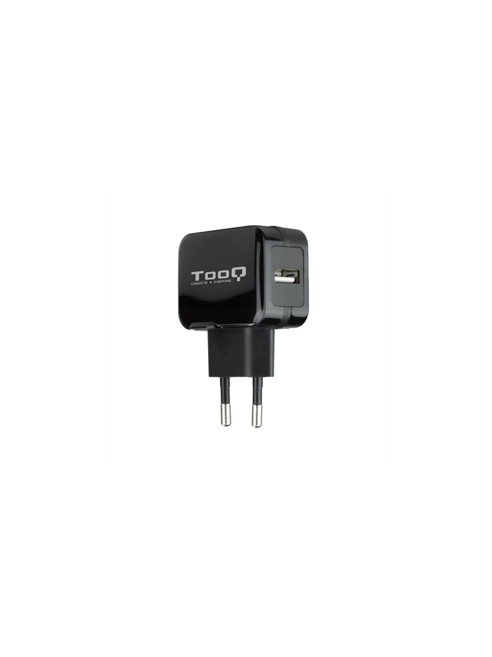 Cargador de pared tooq usb - 12w - negro Cargador de pared tooq usb - 12w - negro