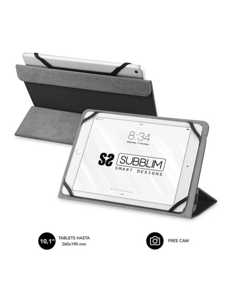 Funda subblim freecam case para tablet 10.1 pulgadas negro