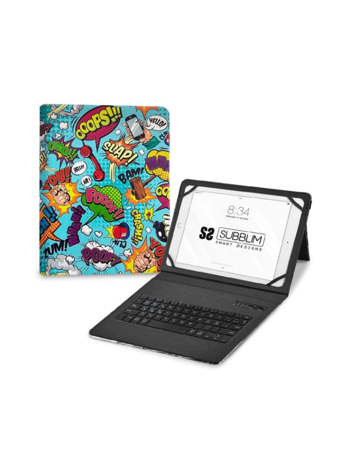 Funda + teclado subblim keytab pro 11 pulgadas trendy comic Funda + teclado subblim keytab pro 11 pulgadas trendy comic