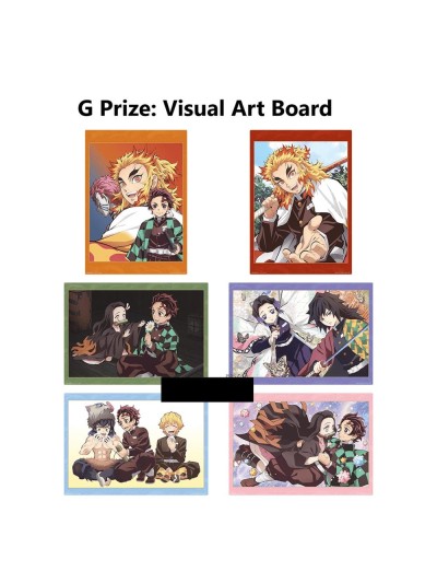 Lámina demon slayer exclusivo kuji premio g 1 unidad