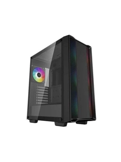 Caja ordenador gaming deepcool atx cc560 v2 argb cristal templado negro