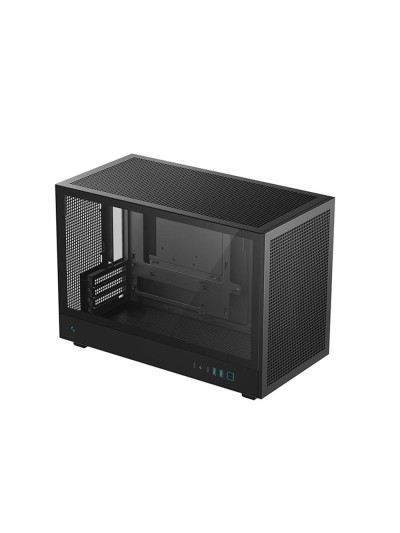 Caja ordenador gaming deepcool matx ch260 cristal templado negra