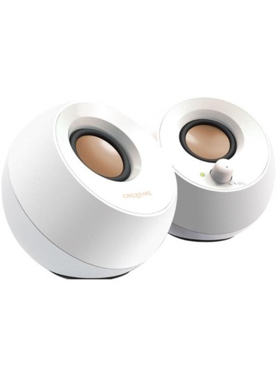 Altavoces creative pebble 2.0 speaker usb - blanco