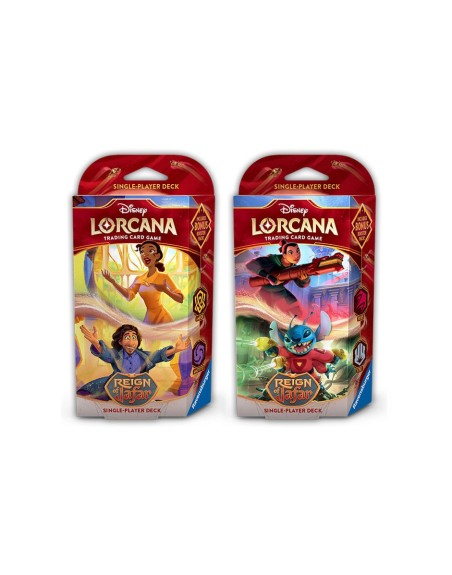 Lorcana tcg - mazos de inicio disney reinado de jafar 8 unidades inglés