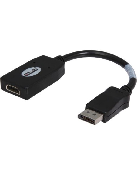 Adaptador club 3d displayport 1.2 macho a hdmi 1.3 hembra adaptador pasivo